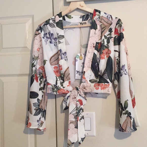 NWT Show Me Your Mumu Jordyn Tie Top size XS - Picture 2 of 5